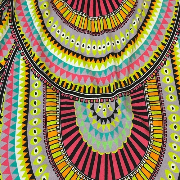 Mara Hoffman Yellow Red Embellished Mini Pencil Skirt - Picture 9 of 9